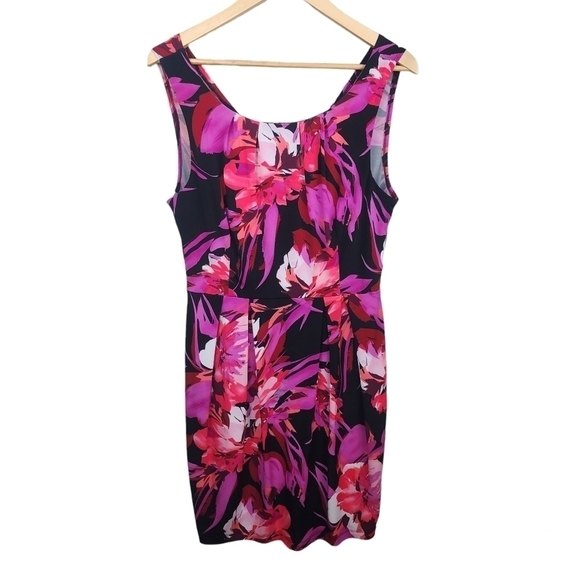 BISOU BISOU Floral Sleeveless Dress Size 12 - Picture 1 of 10